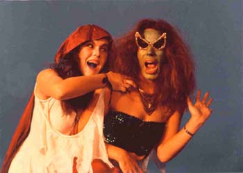 Sandra Calisto y su hermana Nancy en Disco America